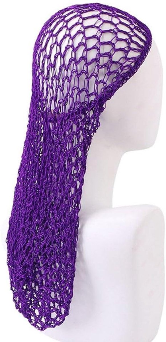 Haarnet Dames - Slaapmuts Netje - Haar Beschermen - Haakwerk Crochet Stijl - 43 cm - Stijl 2