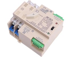 Automatische Zonne Transfer Switch - ATS PV Systeem - Continuïteit Stroomvoorziening - Dubbele Voeding Omschakeling - 100A 220VAC - Wit