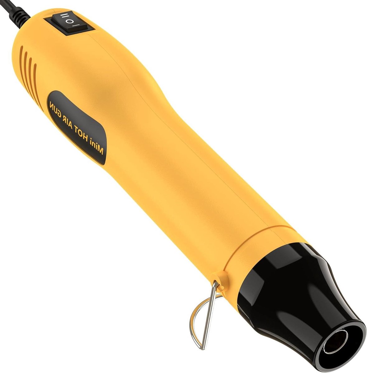 Mini Warmtepistool - Hittepistool Krimpkous - Drogen en Harsen - Dubbele Temperatuurinstelling - 350 Watt - Geel