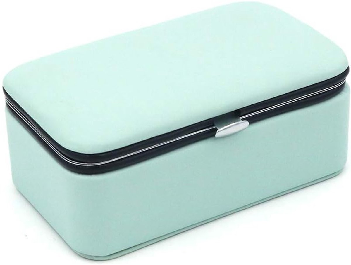 Elegante sieradenopbergdoos van kunstleer voor ringen, oorbellen, kettingen en armbanden - Perfecte organizer voor sieraden en accessoires