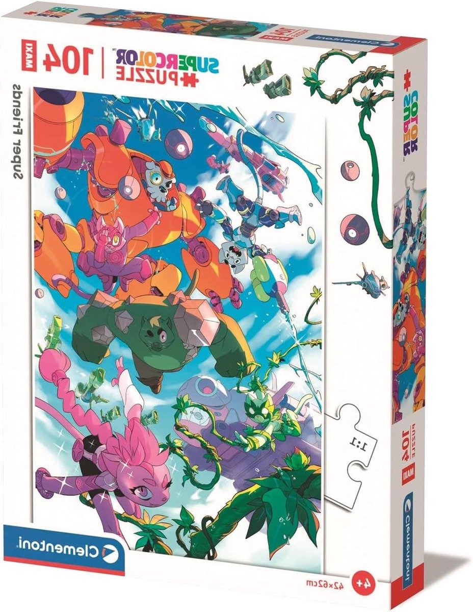 Supercolor Puzzel - Legpuzzel Kinderpuzzel - Kindervermaak - Gemaakt in Italië - 104 Stukjes - Multicolor