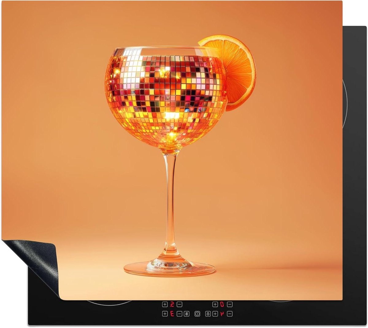 Inductie Beschermer - Kookplaat Mat - Keuken Werkruimte - Unieke Foto Print - 58x51 cm - Oranje