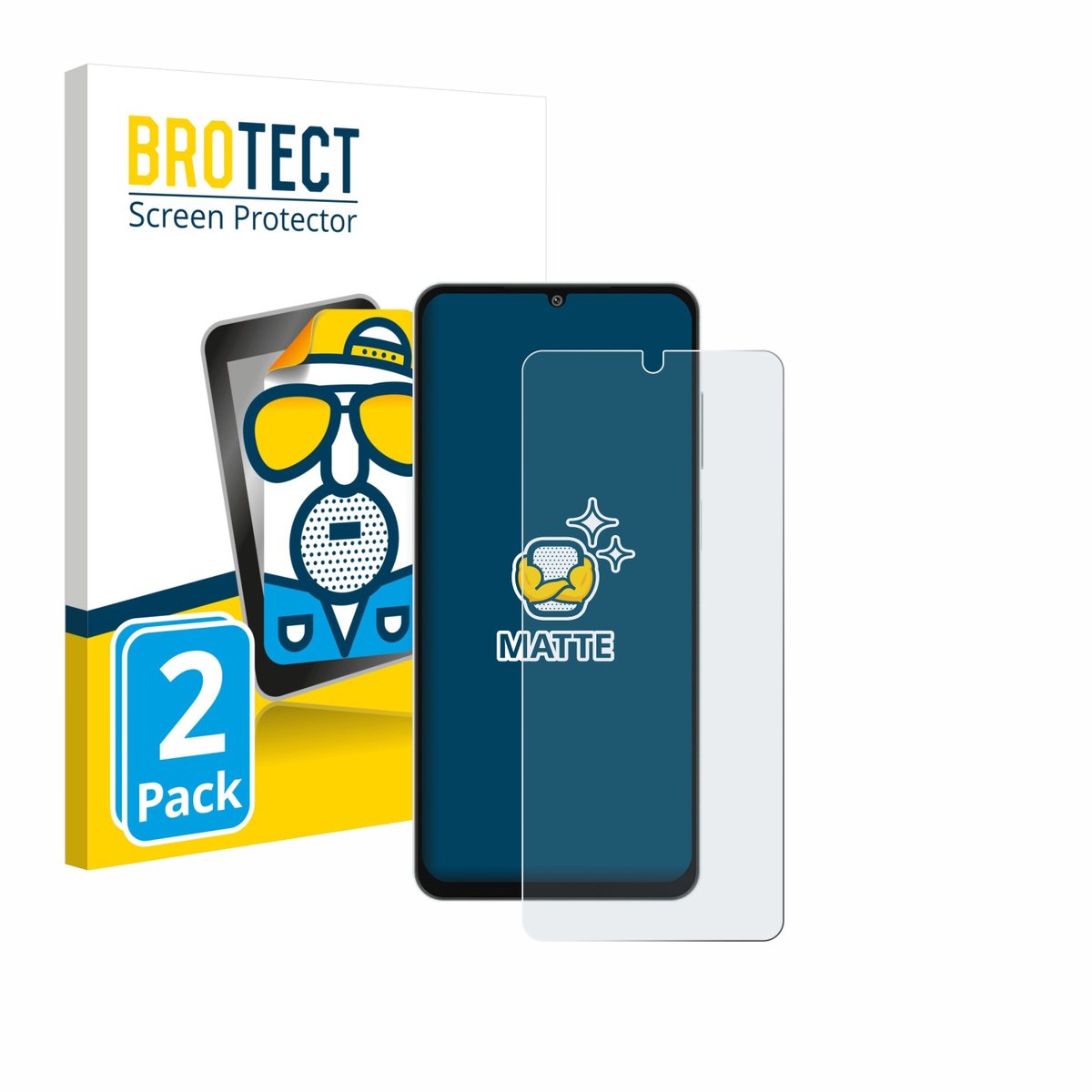 BROTECT - Screenprotector voor Samsung Galaxy M06 - Folie Beschermfolie matte 2 Stuks