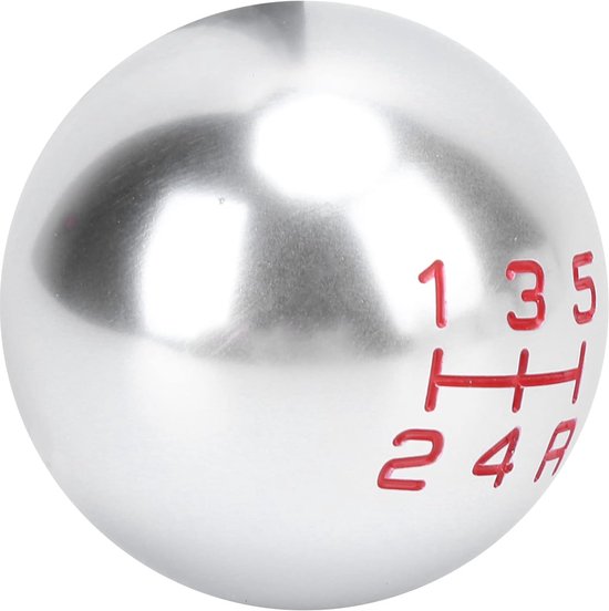 Versnellingspookknop - Schakelknop Pookkop - Handmatig Schakelen - Acryl Materiaal - M10x1.5 Schroefdraad - Zilver 5 Versnellingen — afbeelding 3