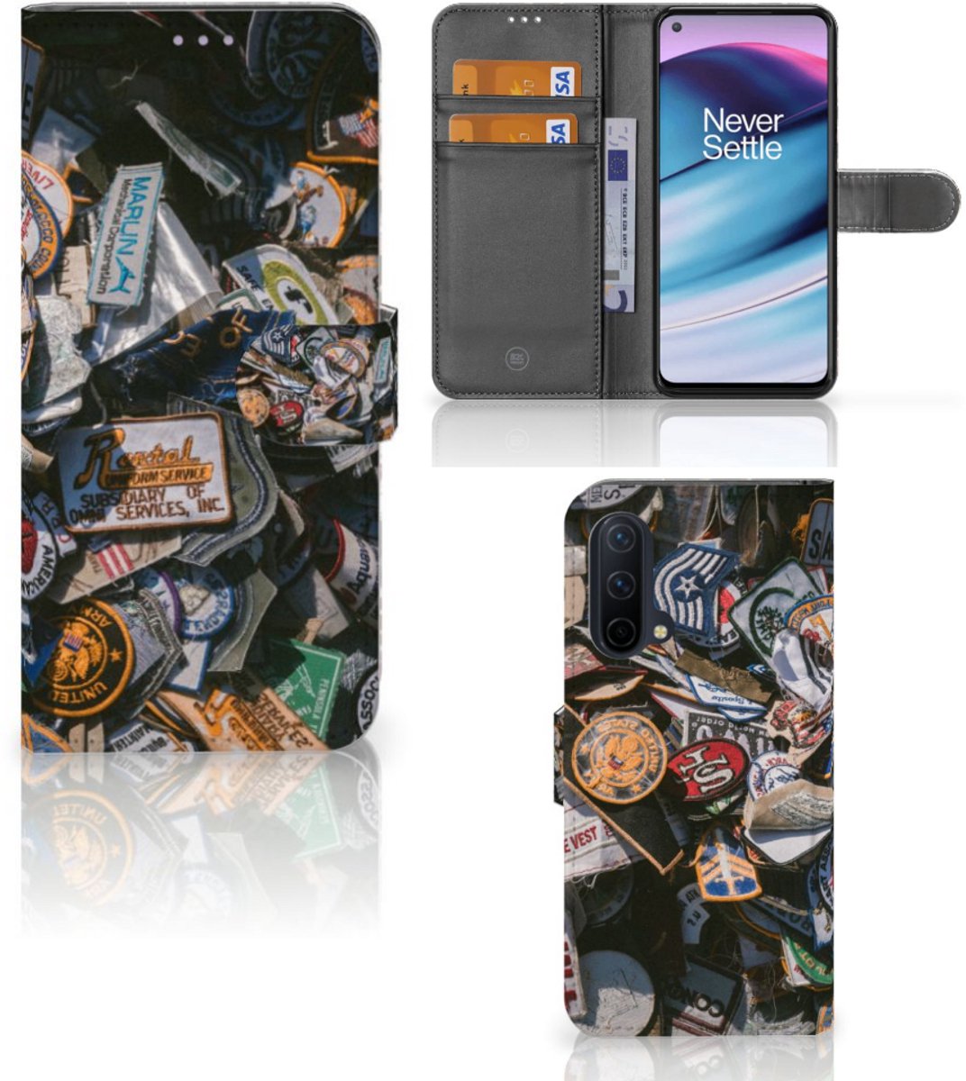 OnePlus Nord CE 5G Telefoonhoesje met foto Badges
