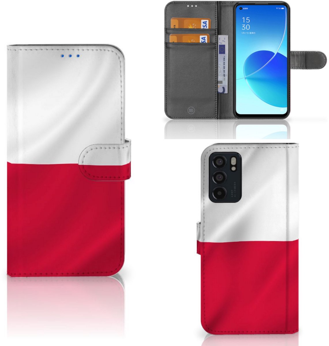 Boekhoesje voor OPPO Reno6 5G Bookstyle Case Polen