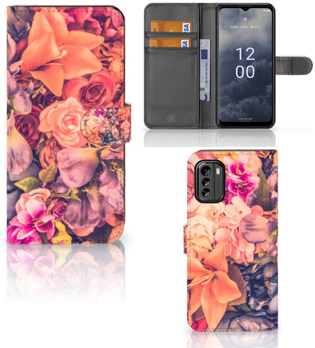 Nokia G60 Hoesje Bosje Bloemen