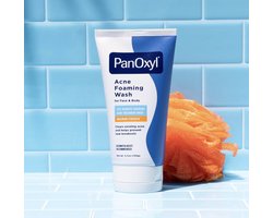 PanOxyl Acne Foaming Wash,Maximum Strength Acne Cleanser,Face & Body Wash,156 g