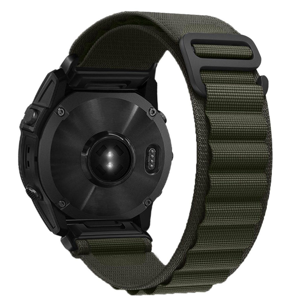 Cosensi - Watch Strap - Sportarmband - Comfortabel en duurzaam - Groen - QuickFit 22mm - Geschikt voor Garmin Fēnix Epix Quatix Descent D2 End...