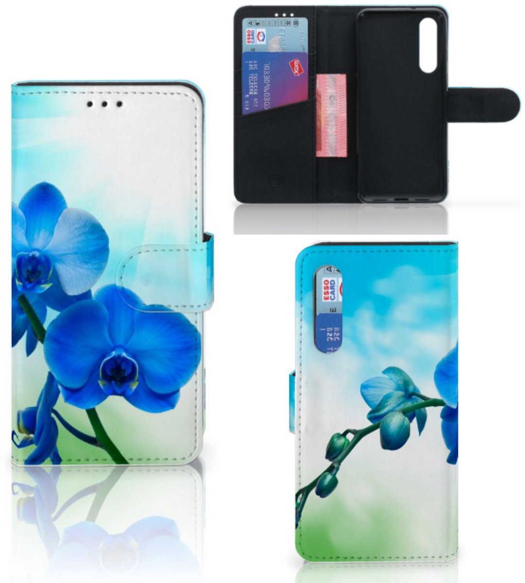 Xiaomi Mi 9 SE Hoesje Orchidee Blauw - Cadeau voor je Moeder