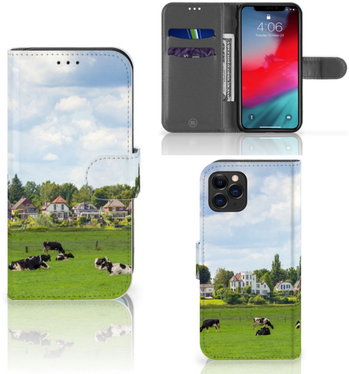 Apple iPhone 11 Pro Telefoonhoesje met Pasjes Koeien