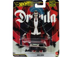 Hot Wheels Premium Volkswagen Kool Kombi, metalen speelgoedbusje met Dracula-versiering op schaal van 1:64
