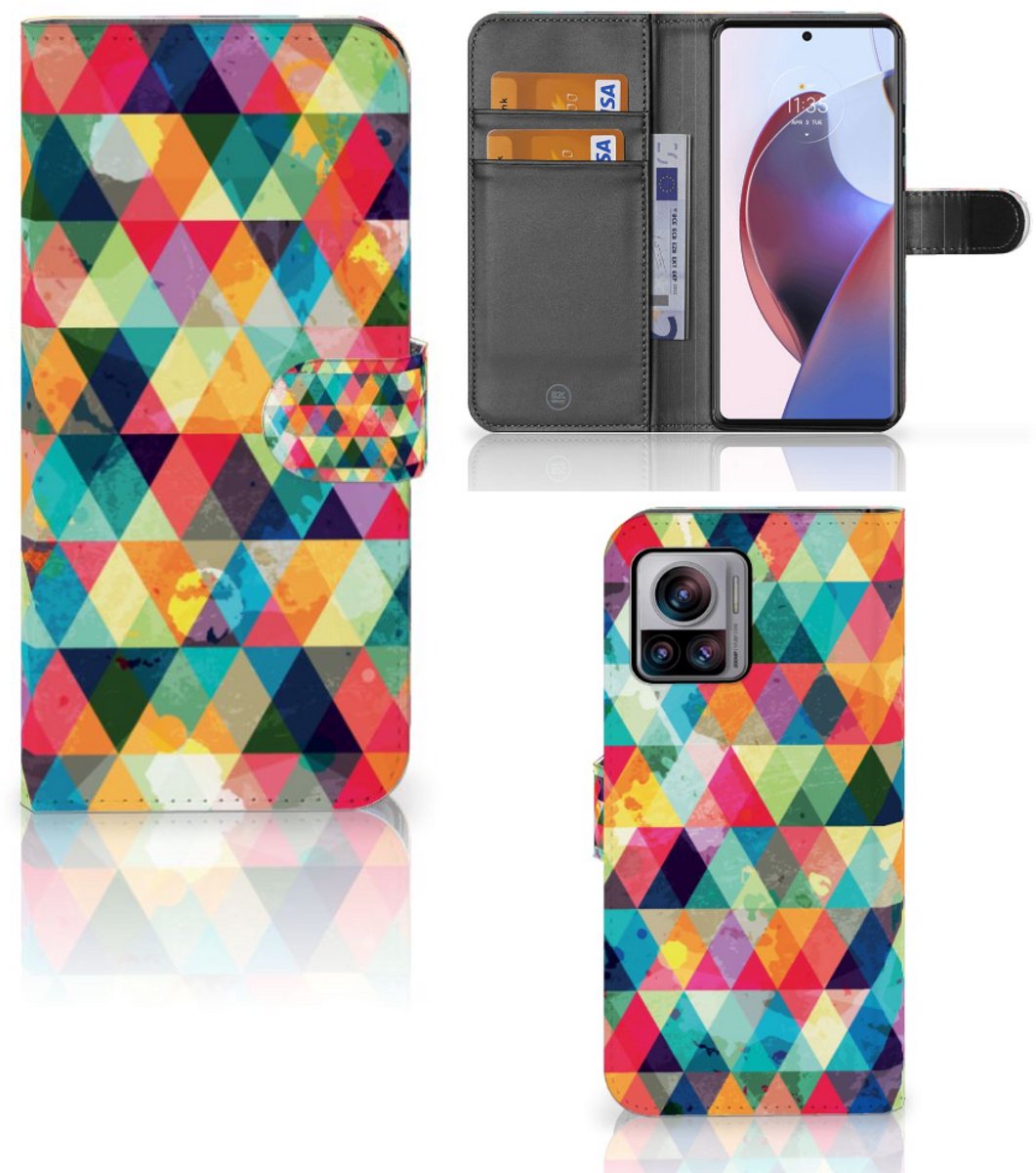 Motorola Edge 30 Ultra Telefoon Hoesje Geruit