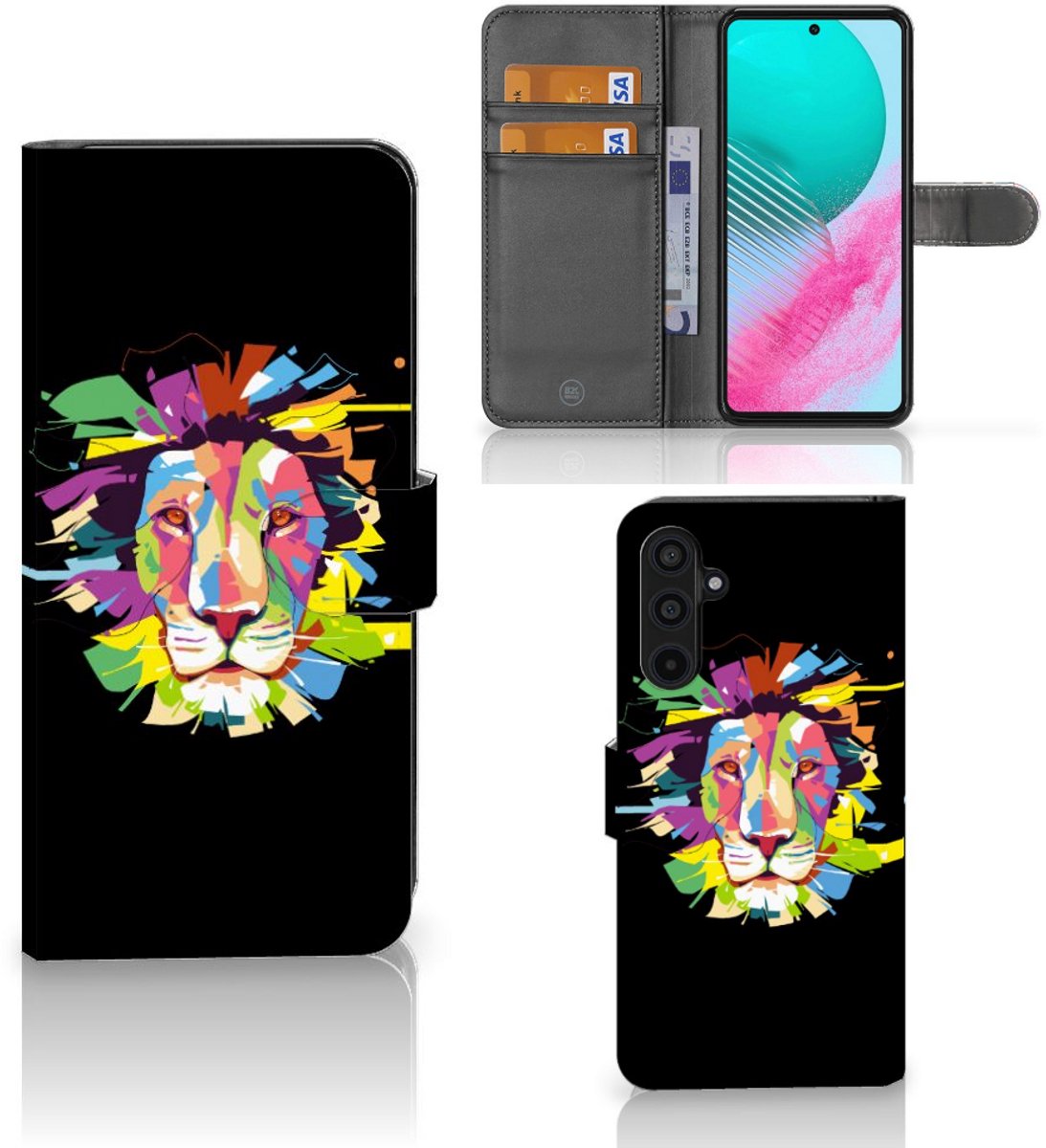 Samsung Galaxy M54 Leuk Hoesje Lion Color