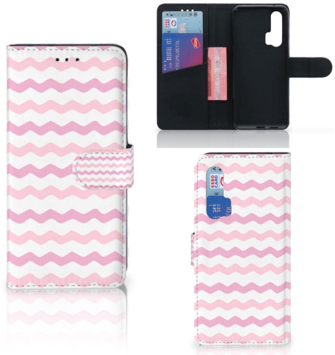 Honor 20 Pro Telefoon Hoesje Waves Roze