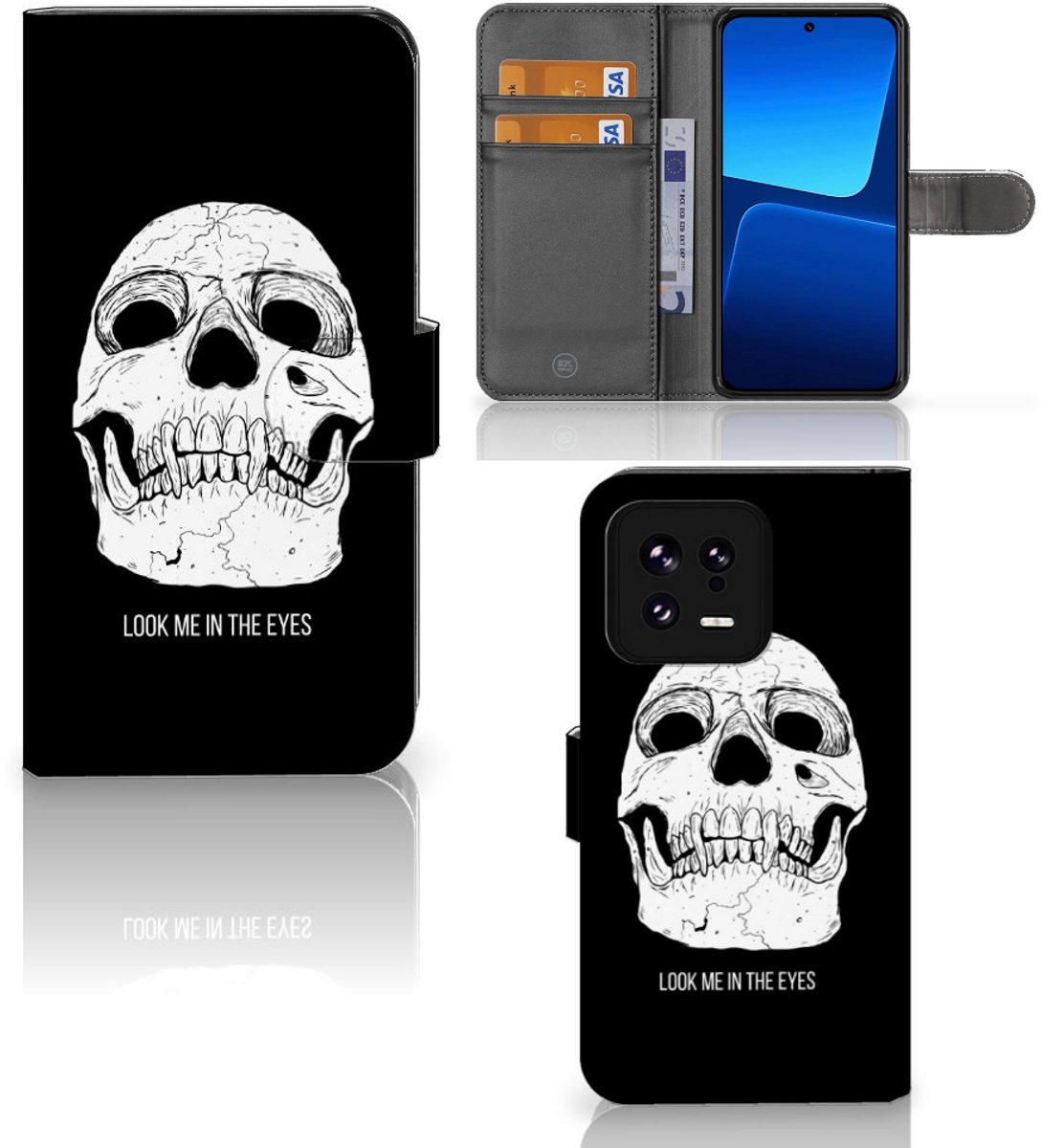 Telefoonhoesje met Naam Xiaomi 13 Skull Eyes