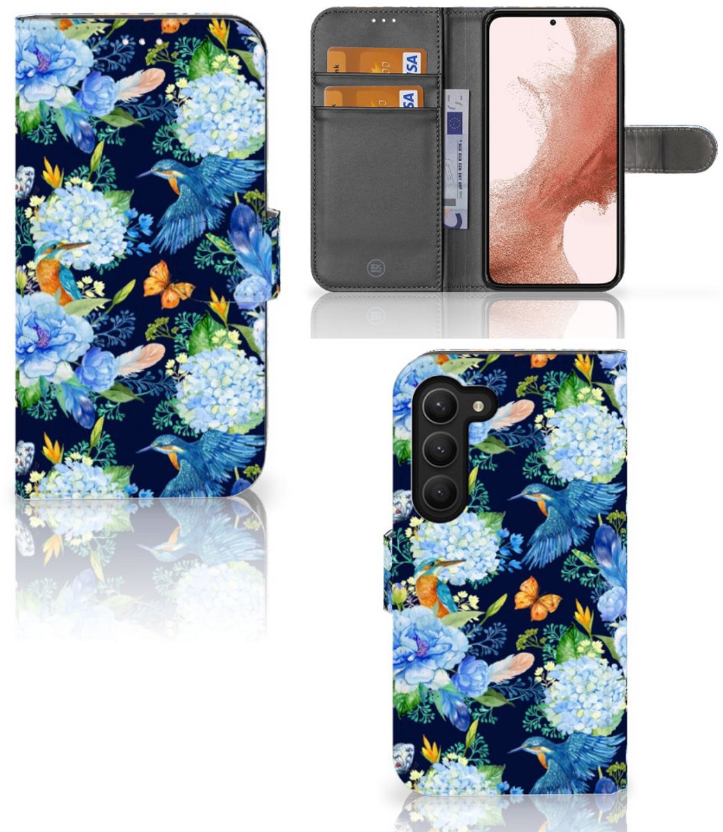 Telefoonhoesje met Pasjes voor Samsung Galaxy S23 IJsvogel