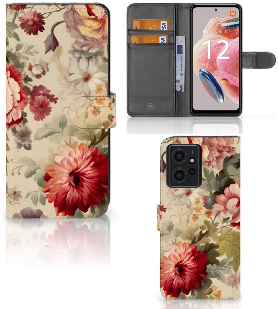 Hoesje voor Xiaomi Redmi Note 12 4G Bloemen