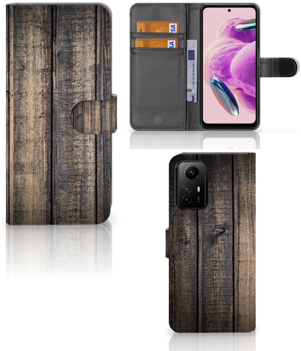 Xiaomi Redmi Note 12S Book Style Case Steigerhout