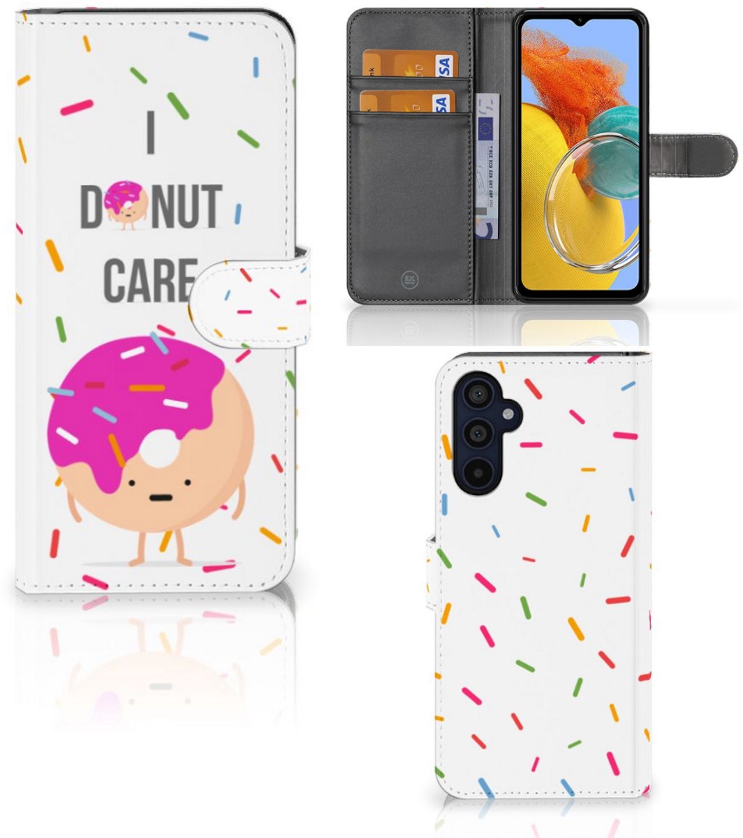 Samsung Galaxy M14 Book Cover Donut Roze