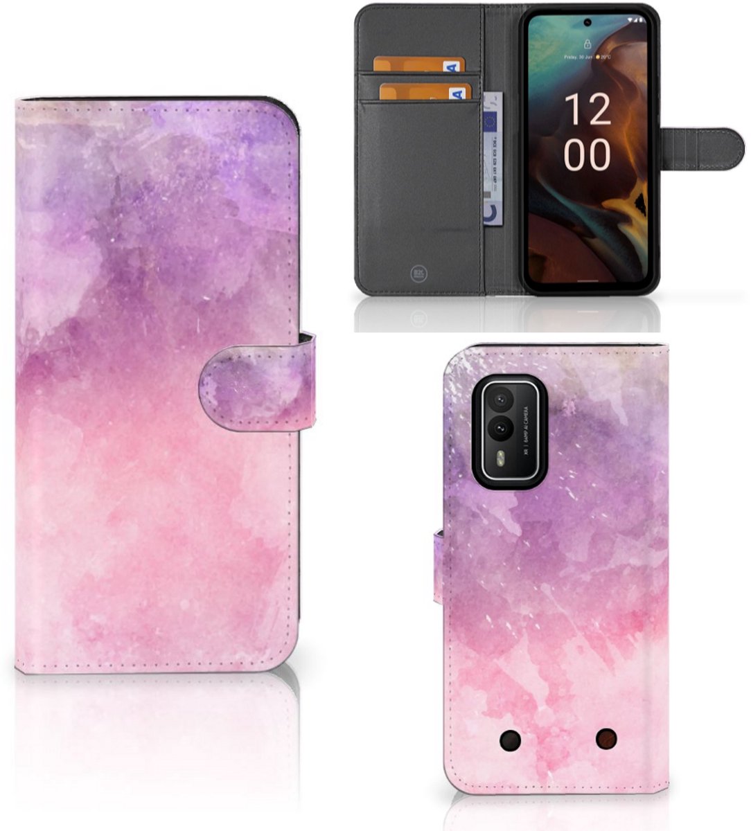 Hoesje Nokia XR21 Pink Purple Paint