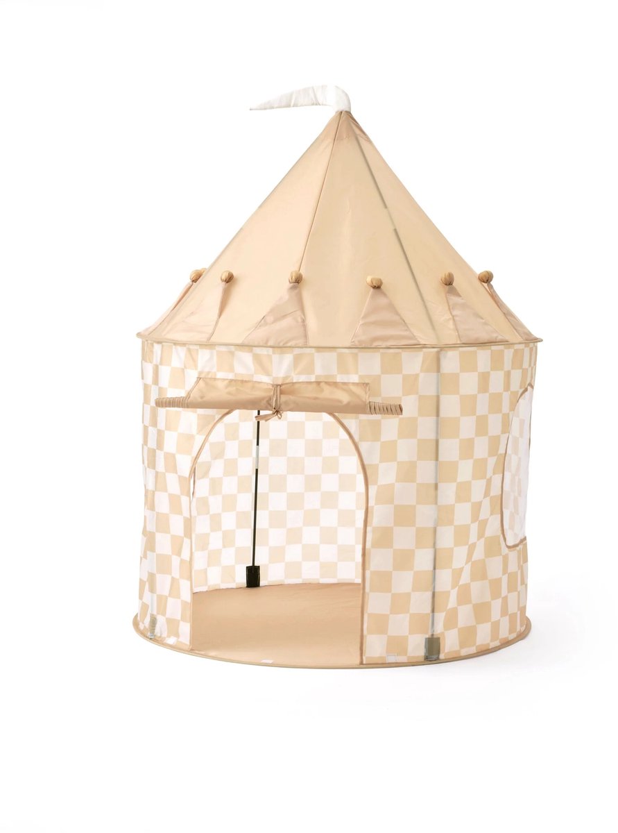 Kids concept speeltent check - yellow