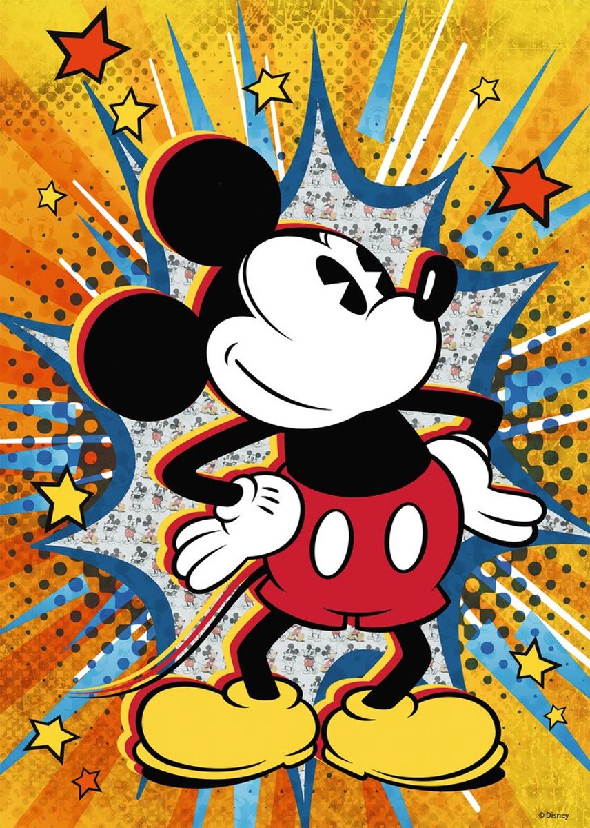 Ravensburger puzzel Retro Mickey - 1000 stukjes.