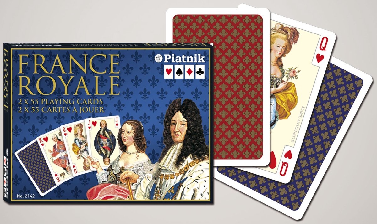 Piatnik France Royale De Luxe Speelkaarten - Dubbeldekker