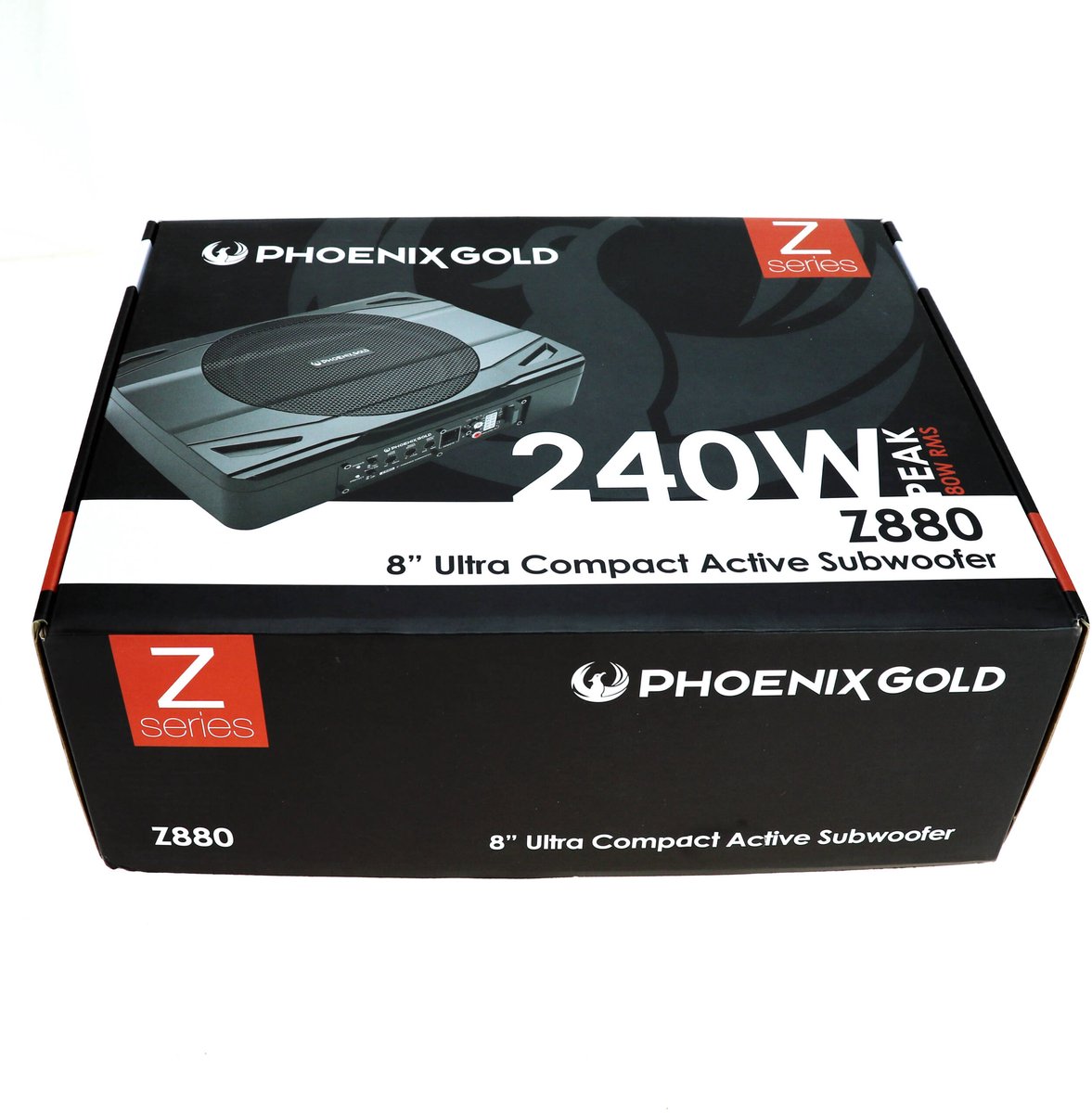 Phoenix Gold Z880 Underseat subwoofer ULTRA COMPACT / Auto subwoofer 240W incl Bass remote – foto 3