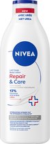 NIVEA Body Lotion Repair & Care met 12% glycerine, AHA & BHA Ureum. 72u intensieve hydratatie voor zeer droge, ruwe en bobbelige huid.