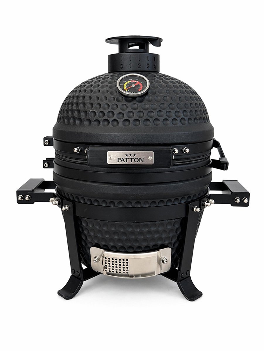 Patton Premium Mini 13" Kamado - Rooster Ø27 cm - Matzwart