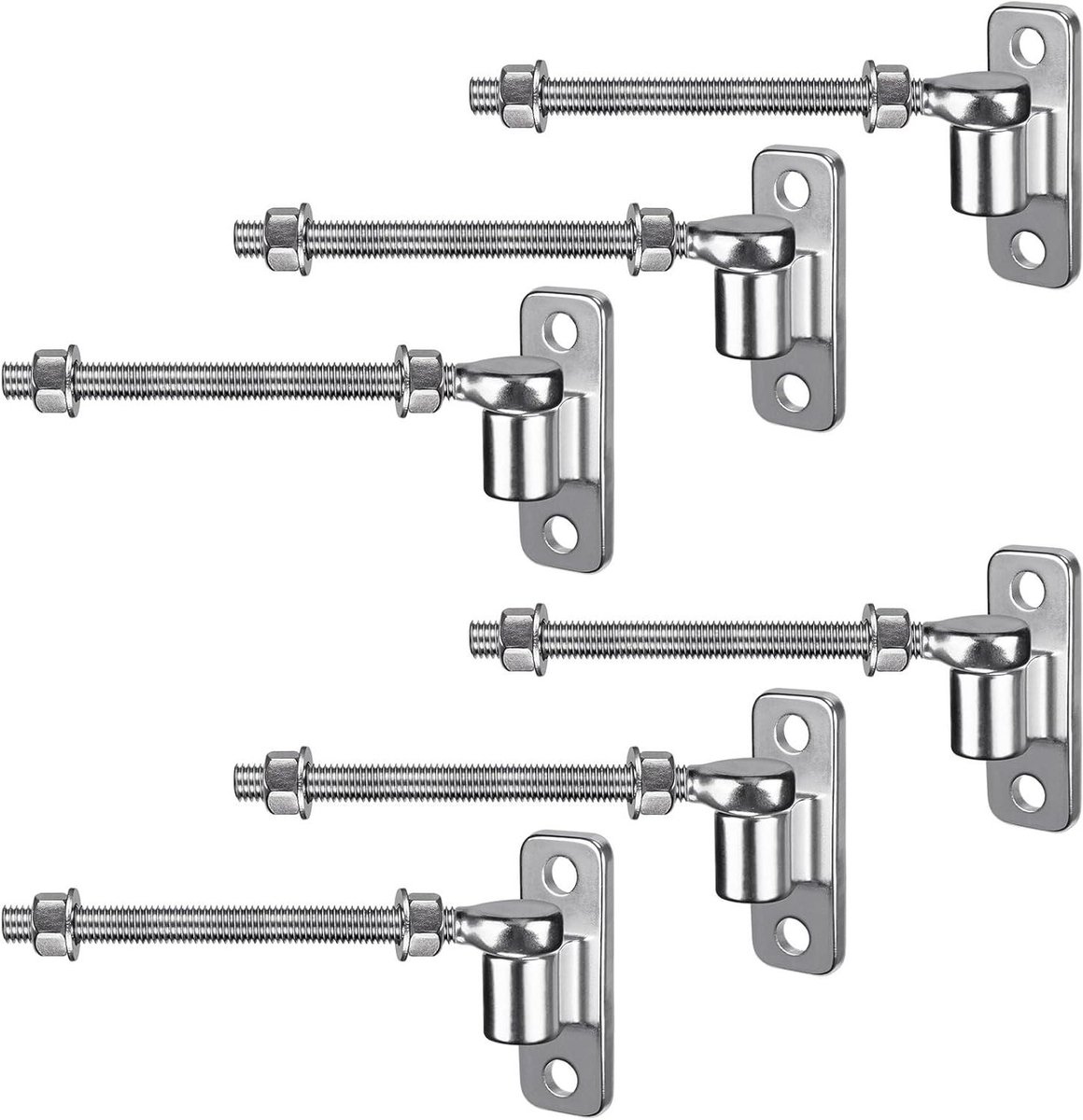 Gate Scharnier M12, 6 stuks Heavy Duty 16 mm haak om bout pin haak scharnier hanger met oo