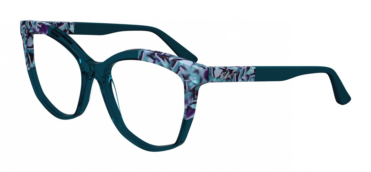 Karl Lagerfeld KL6154 Blue/marble blue 55/16/140 WOMAN Brilmonturen