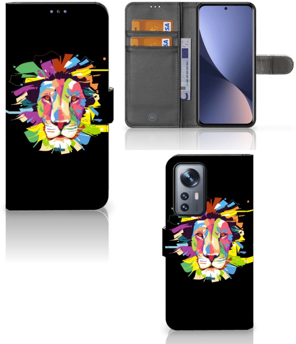 Xiaomi 12 Pro Leuk Hoesje Lion Color
