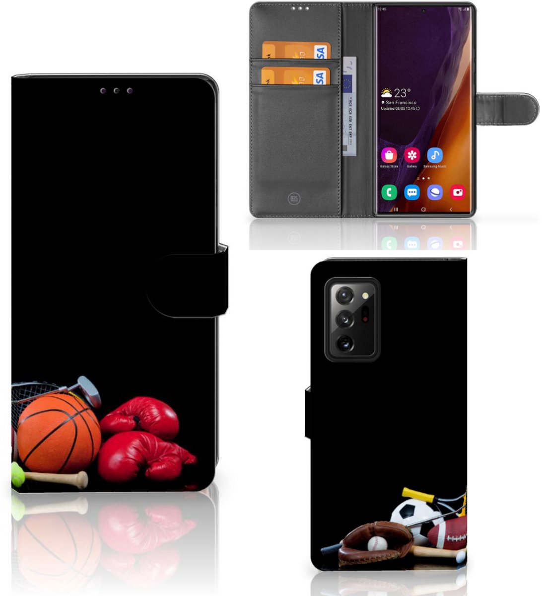 Samsung Galaxy Note20 Ultra Wallet Case met Pasjes Sports