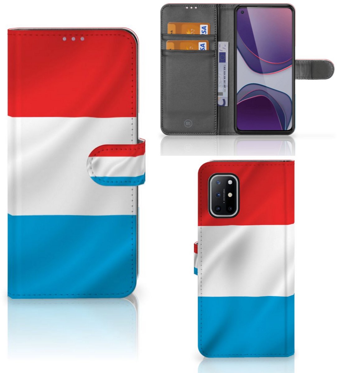 OnePlus 8T Bookstyle Case Luxemburg