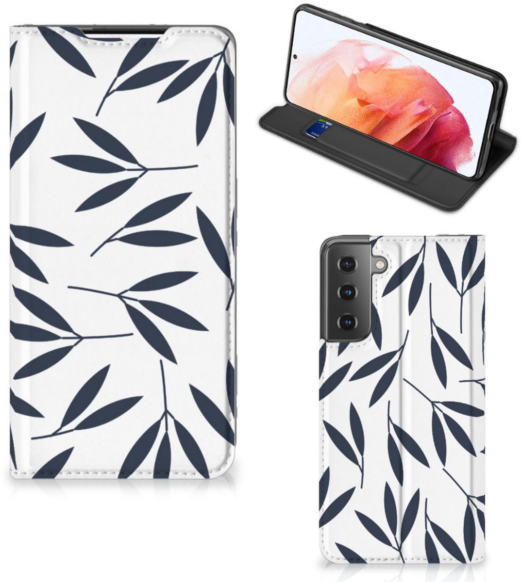 Samsung Galaxy S21 Smart Cover Leaves Blue