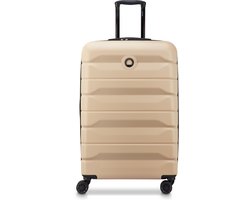 Delsey Air Armour Uitbreidbare Grote Koffer 77 cm - 112L - TSA Slot - 4 Dubbele Wielen - Warm Sand