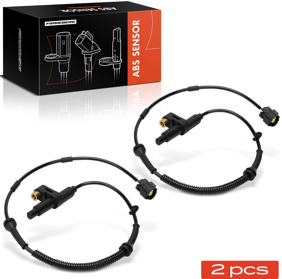 Frankberg 2x ABS Sensor Achteras Links Rechts voor Chevrolet Matiz M