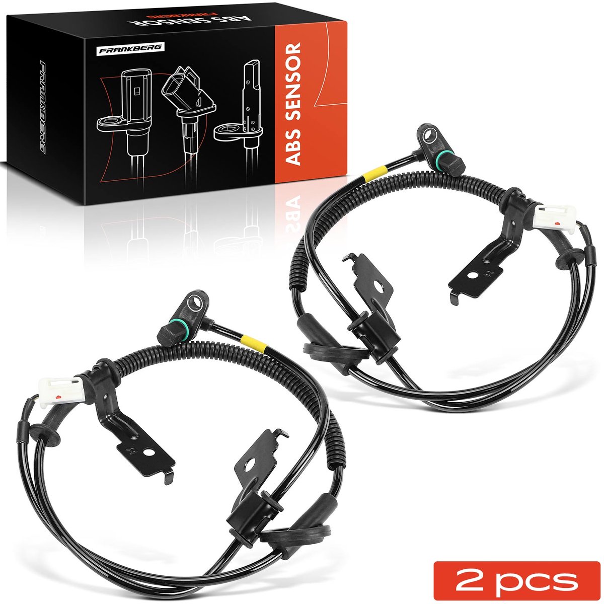 Frankberg 2x ABS Sensor Achteras Links Rechts voor KIA
