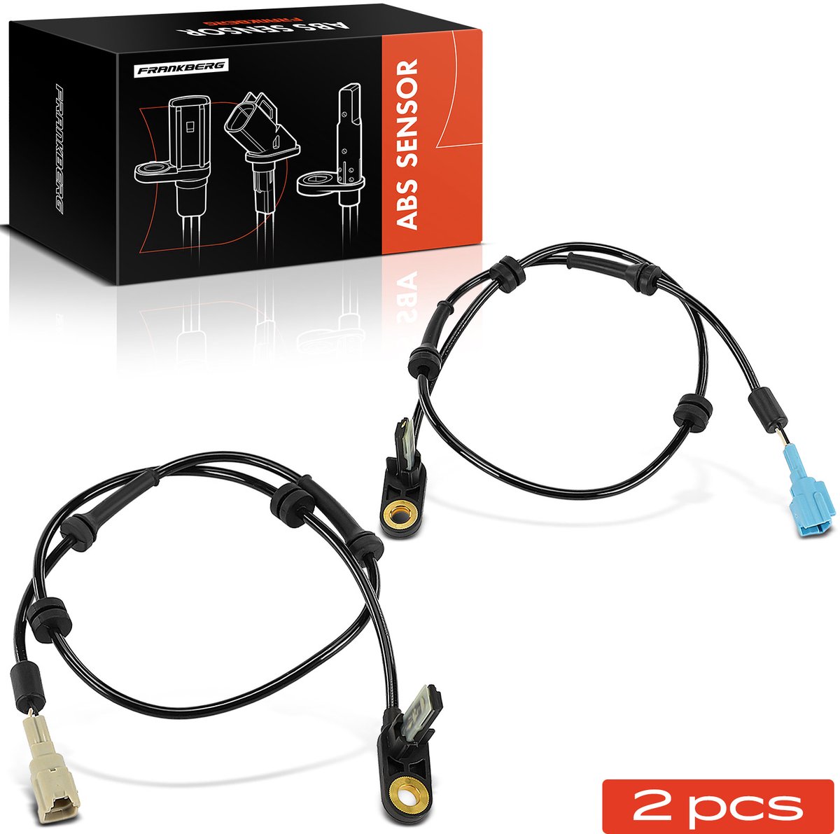 Frankberg 2x ABS-sensor achter links rechts voor Nissan