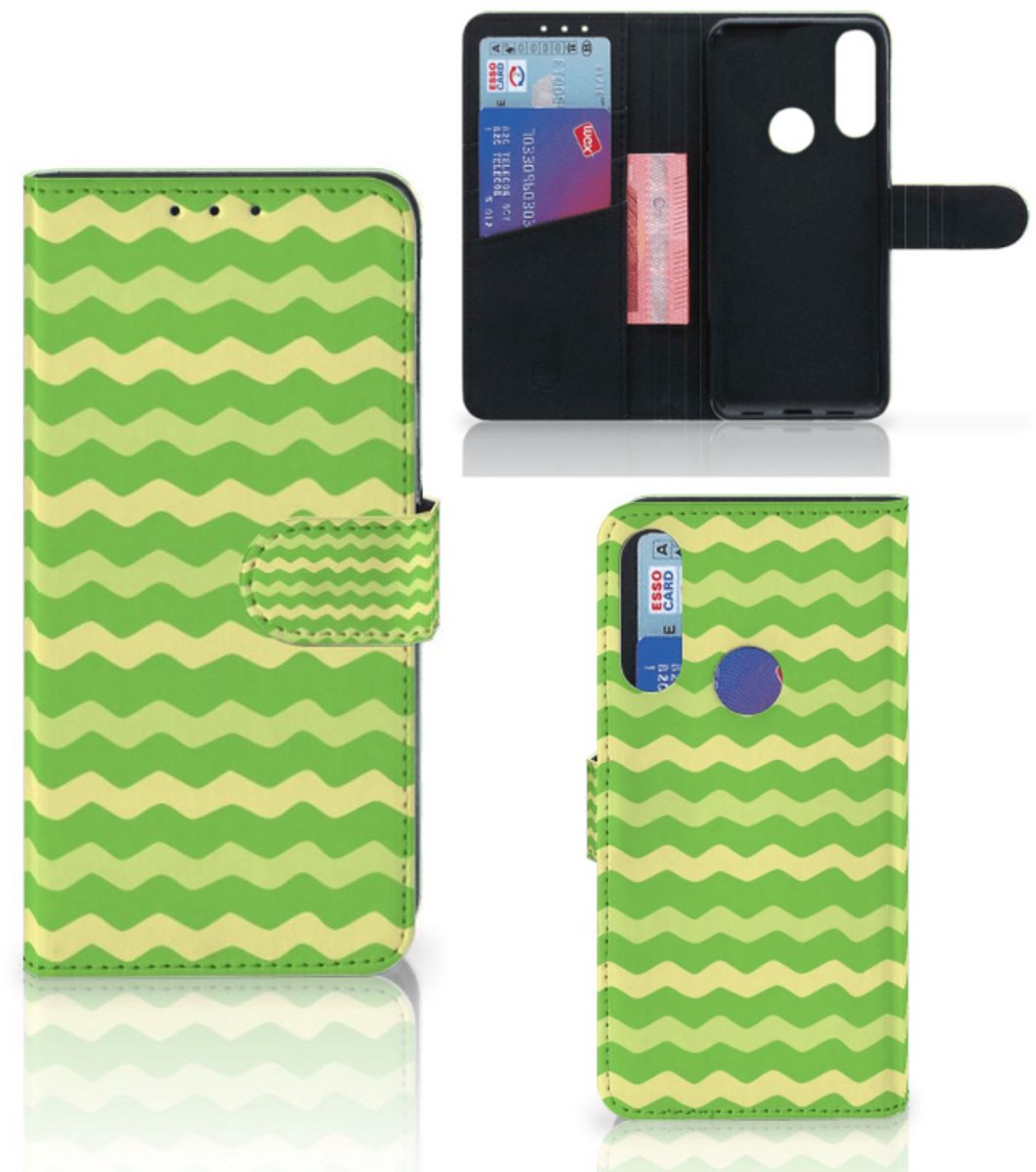 Alcatel 1S 2020 Telefoon Hoesje Waves Green