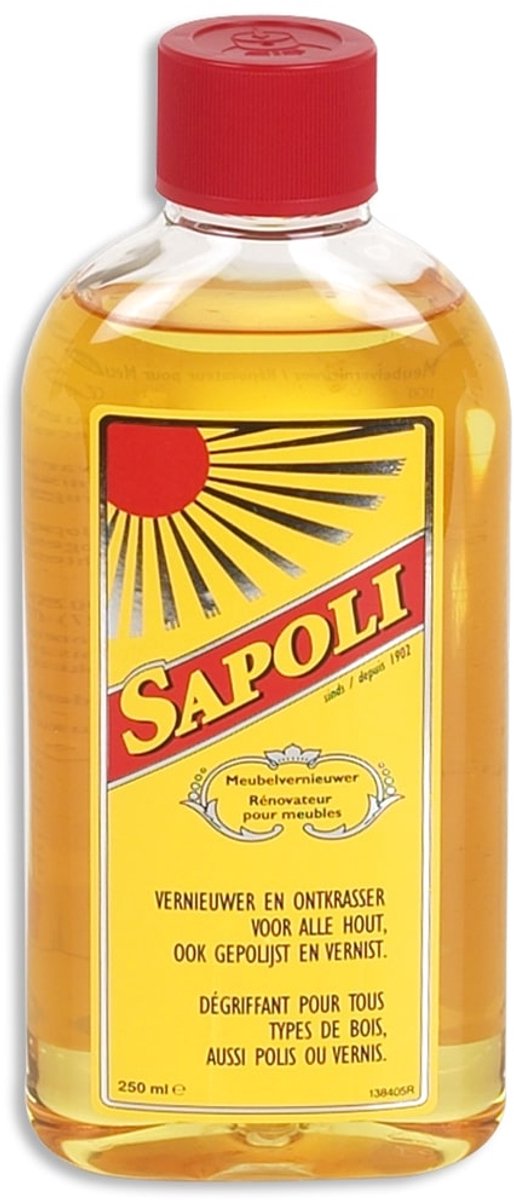Sapoli Meubelvernieuwer - 250ML - LICHT - ERES 38405 - verwijdert vlekken en krassen uit hout