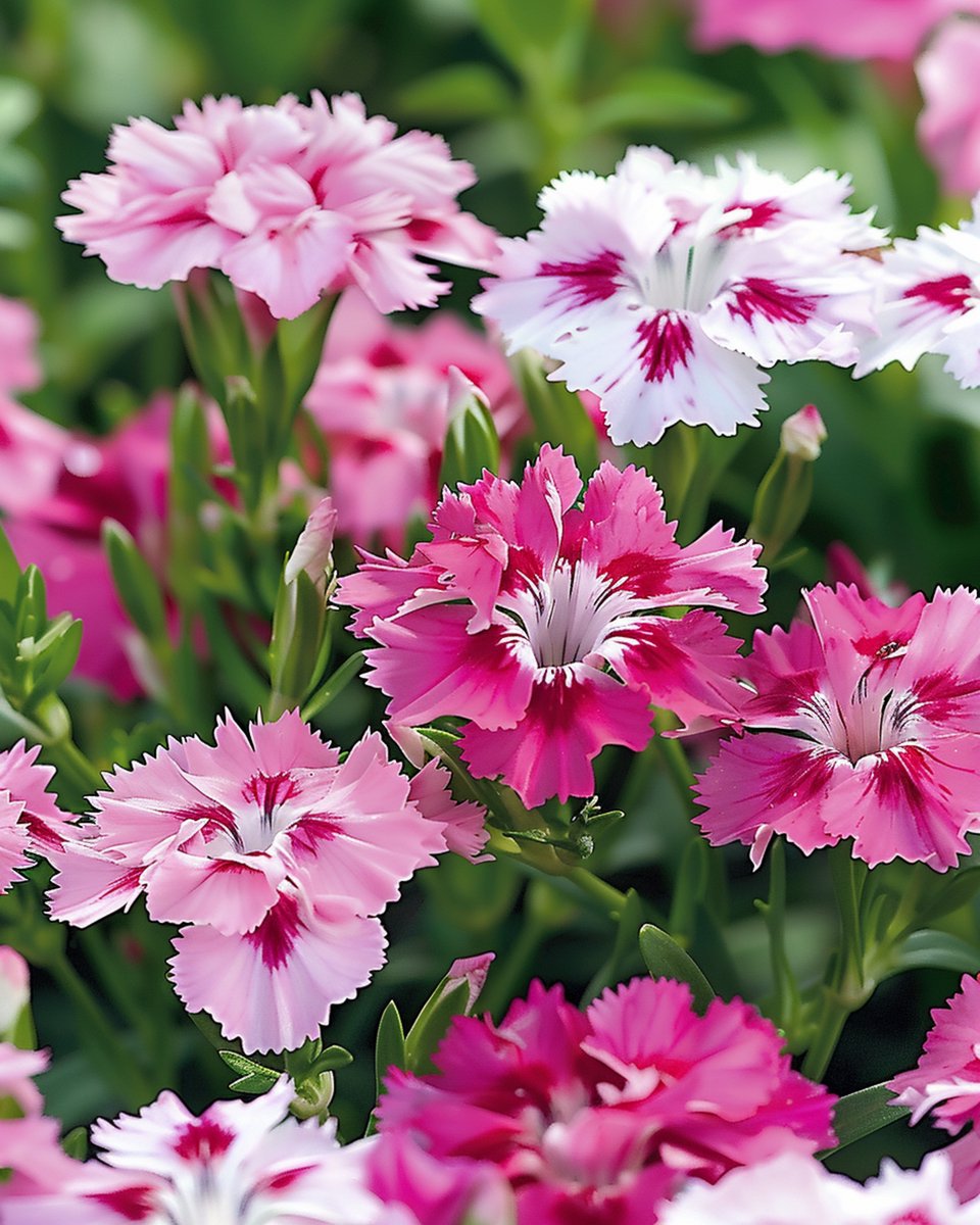 Duizendschoon Zaden Wee Willie Gemengd Dianthus Barbatus Eenjarig