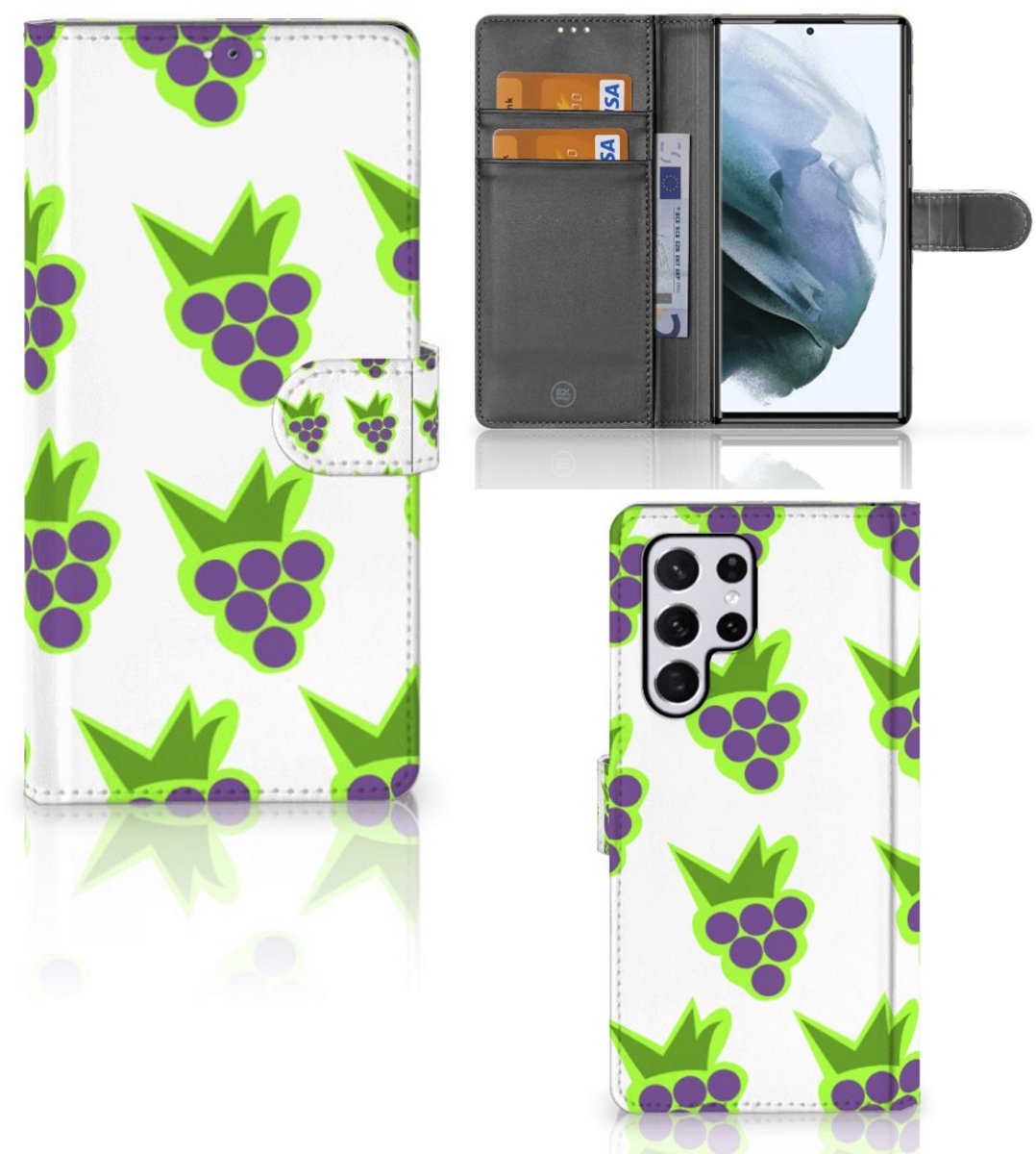 Samsung Galaxy S22 Ultra Book Cover Druiven