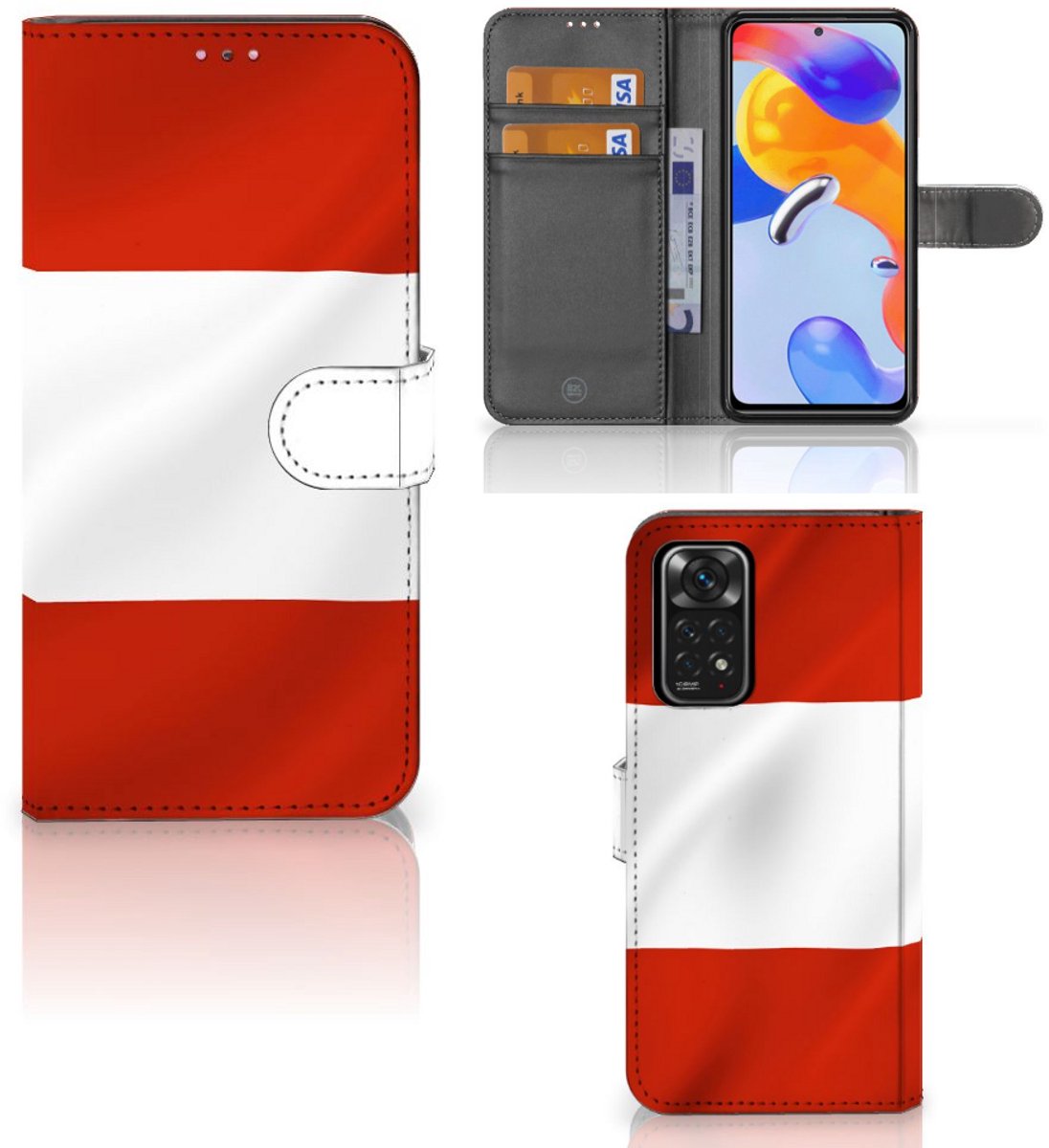 Xiaomi Redmi Note 11 Pro 5G/4G Bookstyle Case Oostenrijk