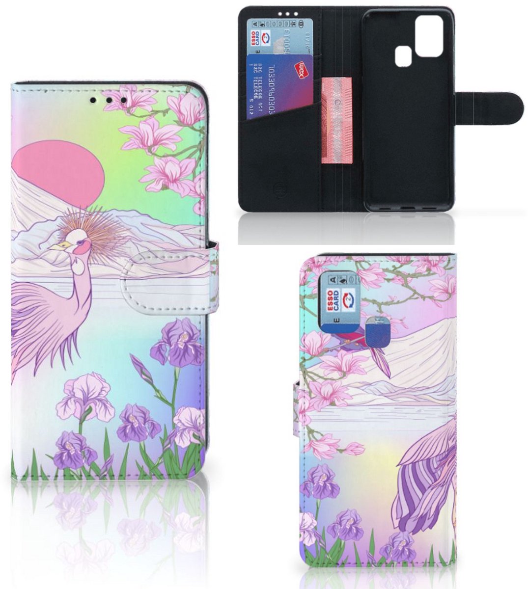 Samsung Galaxy M31 Telefoonhoesje met Pasjes Bird