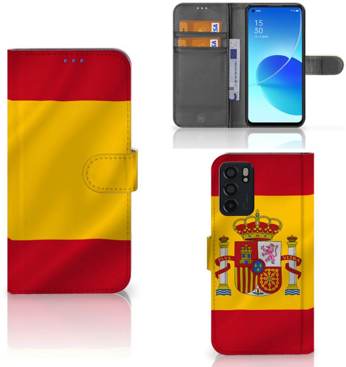 OPPO Reno6 5G Bookstyle Case Spanje