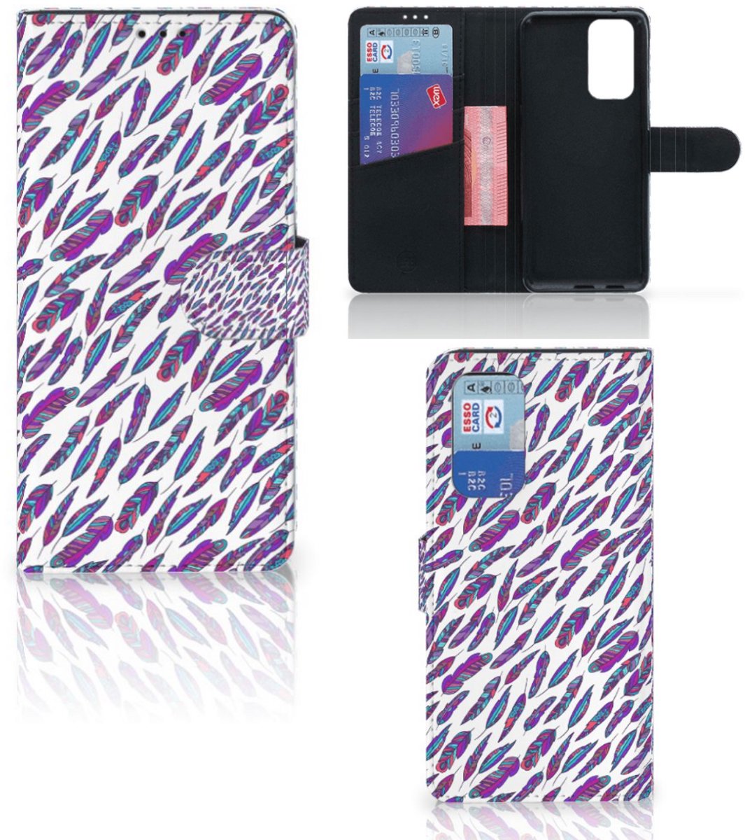 OnePlus 9 Pro Telefoon Hoesje Feathers Color