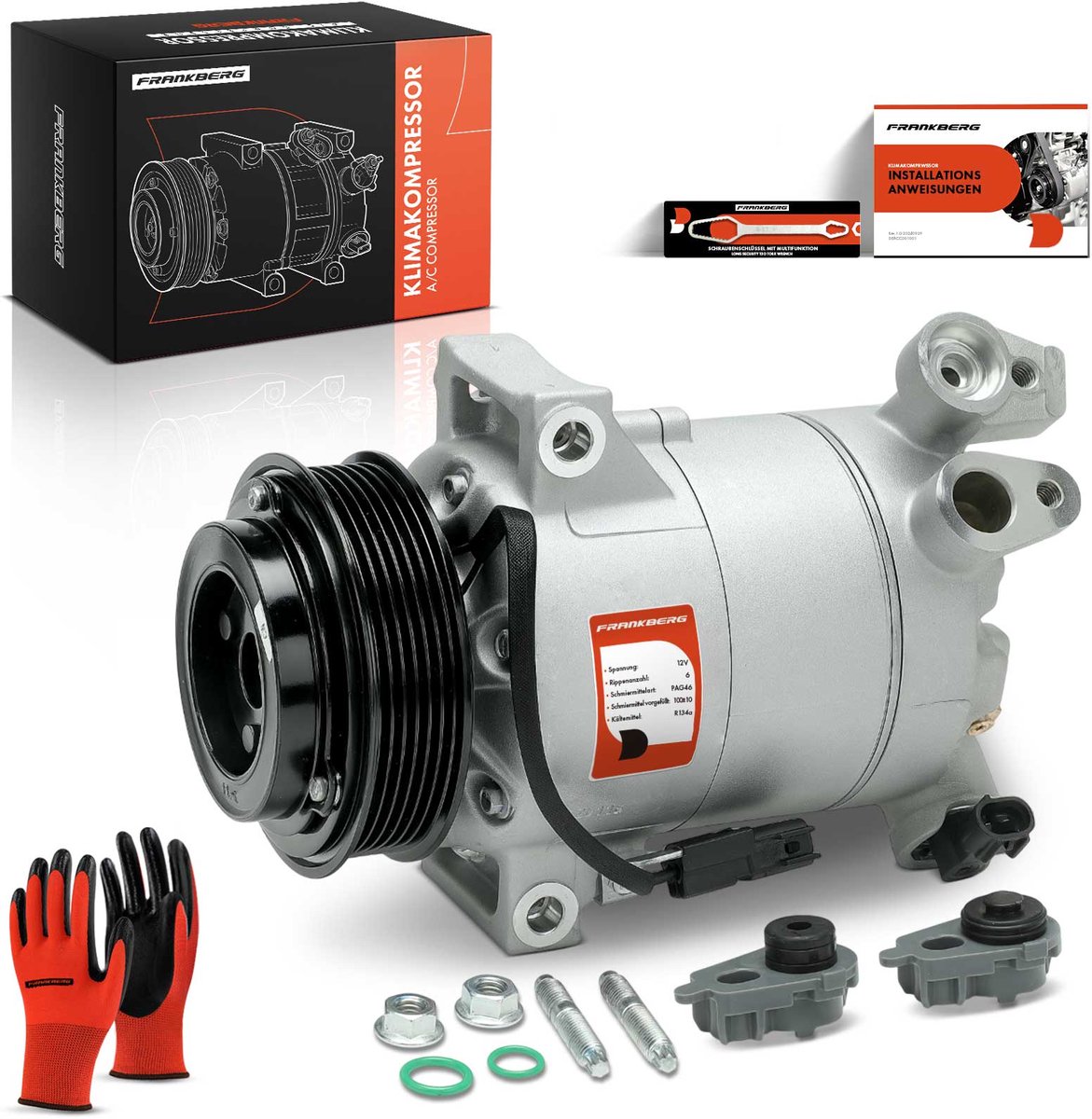 Frankberg 1x airconditioningcompressor voor FORD